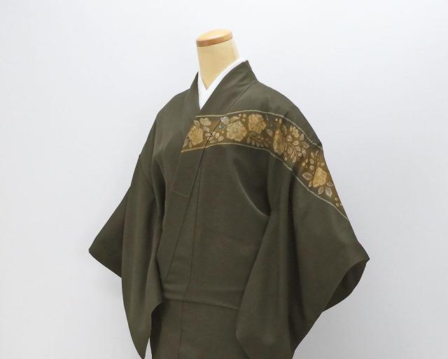 訪問着 正絹 絞り 辻が花 身丈160cm 裄丈64.5cm 美品 中古 リサイクル 着物