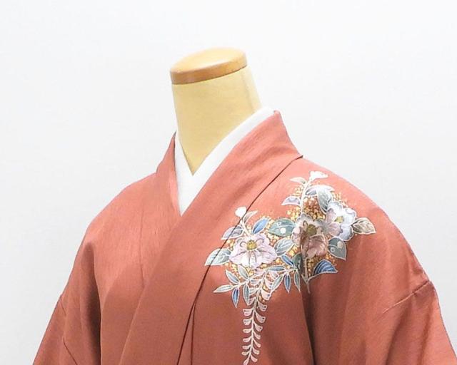 訪問着 正絹 辻が花 身丈163cm 裄丈66.5cm 中古 リサイクル 着物 結婚