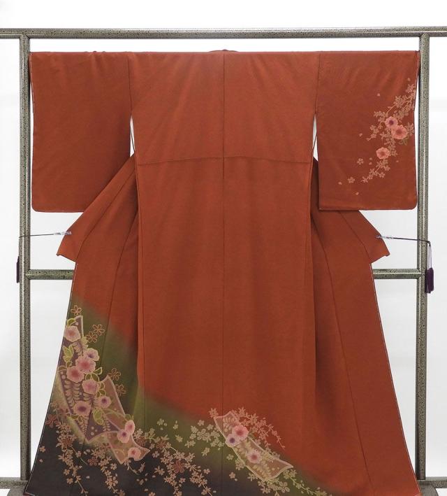 訪問着 未使用 正絹 絞り 辻が花 桜 身丈162cm 裄丈68cm 未着用 新古品 未使用品 着物 b4201 訪問着 未使用 正絹 絞り 辻が花 桜 身丈162cm 裄丈68cm 未着用 新古