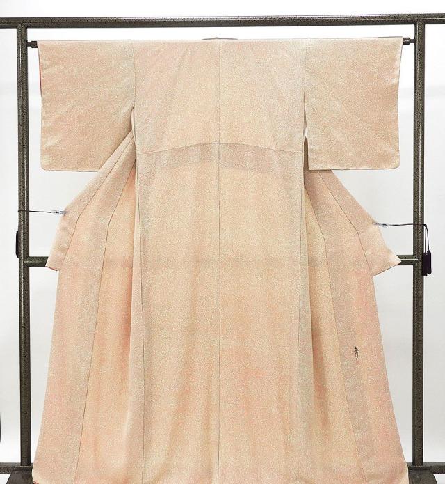 小紋 未使用 正絹 京友禅作家 松井青々作 身丈163cm 裄丈63.5cm 小紋