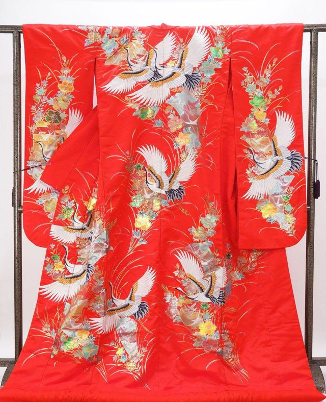 平和屋着物▽訪問着　無双　紗袷　紗×紗　手描き　葡萄文　金彩　正絹　逸品　AAAV2673fy 平和屋着物▽訪問着 無双 紗袷 紗×紗 手描き 葡萄文 金彩 正絹 逸品