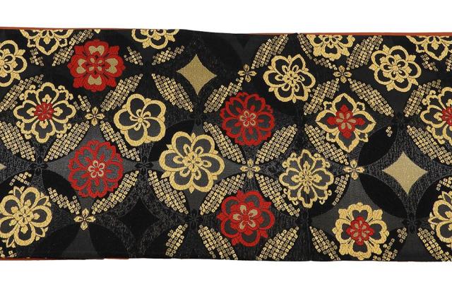 袋帯 新品仕立済 七宝華文様 きものどうらく 袋帯 新品 仕立て上がり
