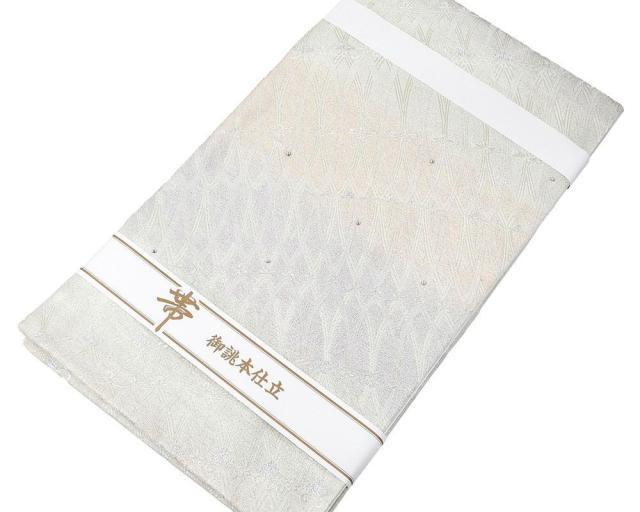 袋帯 新品 仕立て上がり 西陣 橋本清織物謹製 悠彩つづれ 幾何文様