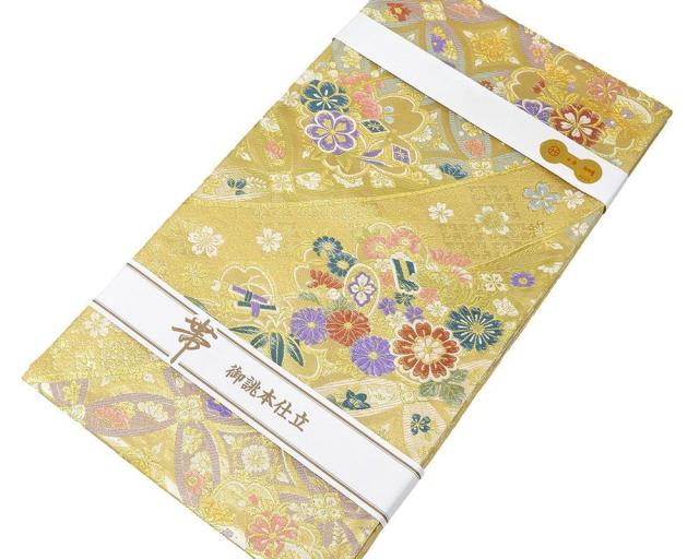 袋帯 新品 仕立て上がり 西陣 大光謹製 織成絢燗錦 吉祥四季花模様