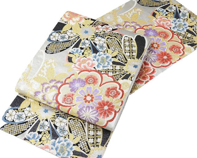 袋帯 新品 仕立て上がり 西陣 大光謹製 桜 菊花 吉祥 袋帯 新品仕立済
