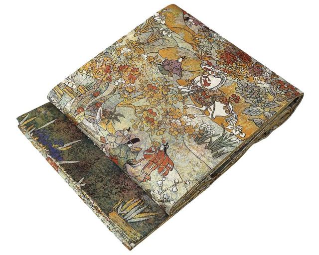 袋帯 正絹 佐賀錦 花鳥几帳文 礼装用 フォーマル 中古 リサイクル g4118 袋帯 正絹 佐賀錦 花鳥几帳文 礼装用 フォーマル 中古 リサイクル g4118