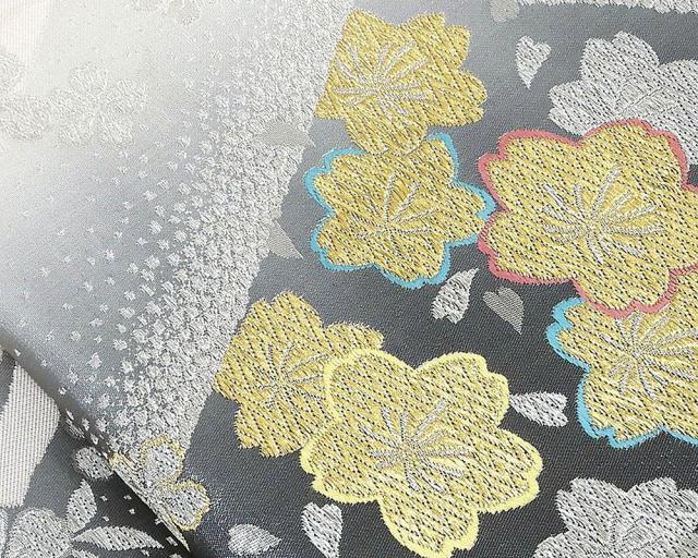 袋帯 交織 桜 振袖用 リサイクル 中古 フォーマル 礼装用 パーティー