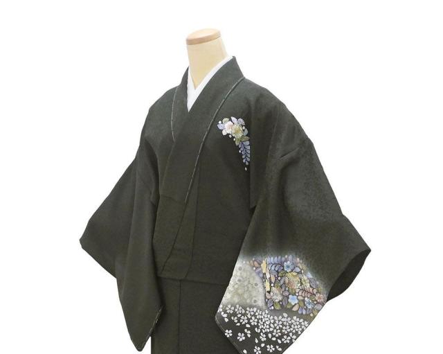 単衣 訪問着 新品 仕立上がり 正絹 辻が花 身丈165cm 裄丈68cm 仕立済 着物 wb5031_3