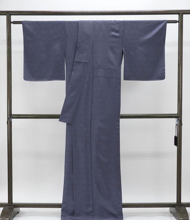 単衣 江戸小紋 新品 仕立上がり 正絹 大小霰 身丈164.5cm 裄丈68.5cm 仕立済 着物 wc5003_2