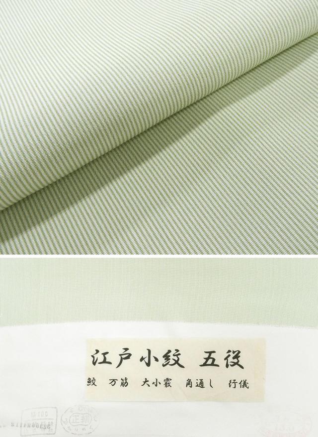 単衣 江戸小紋 新品 仕立上がり 正絹 万筋 身丈164.5cm 裄丈68.5cm 仕立済 着物 wc5004_6