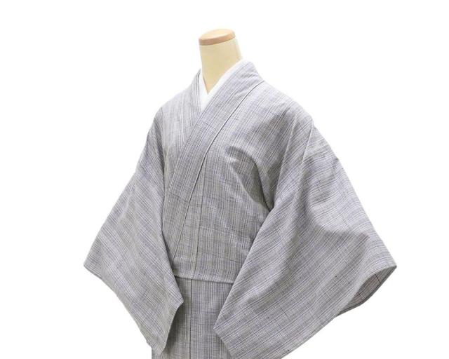 単衣 紬 新品 仕立上がり 正絹 渡源織物 紅の乱縞 乱縞 身丈165.5cm 裄丈68.5cm 仕立済 着物 wd5004_3