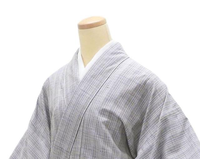 単衣 紬 新品 仕立上がり 正絹 渡源織物 紅の乱縞 乱縞 身丈165.5cm 裄丈68.5cm 仕立済 着物 wd5004_4