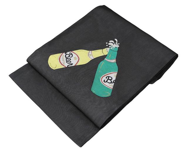 夏帯 名古屋帯 新品 仕立て上がり 西陣 織紫苑謹製 ビール 枝豆 紗名古屋帯 夏 夏用 夏物 y2979_1