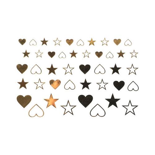 Amaily ネイルシール No 8 6 ハート 星 ゴールド ネイルアート ネイルシール ネイル用品 アメイリー の通販はau Pay マーケット ネルパラ 春の新色発売中