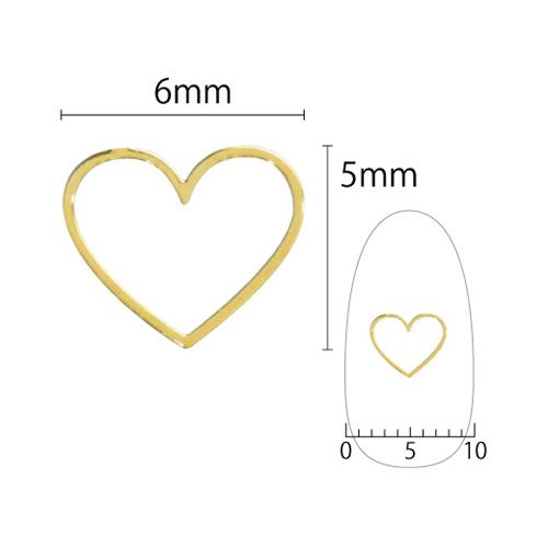 Shareydva ソフト ハート 6mm ゴールド 細 6p ネイルアート ネイルパーツ メタルスタッズ メタルパーツ 中抜きパーツ の通販はau Pay マーケット ネルパラ ソリッドジェル発売中