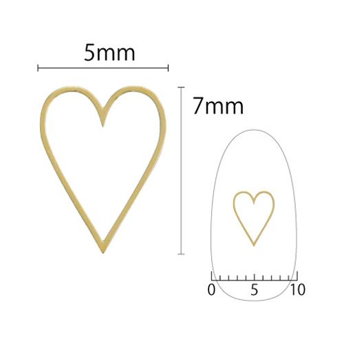 Shareydva ソフト ハートロング 5mm ゴールド 細 8p ネイルアート ネイルパーツ メタルスタッズ メタルパーツ 中抜きパーツ の通販はau Pay マーケット ネルパラ ソリッドジェル発売中