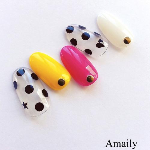 Amaily ネイルシール No 5 7 ドット柄 黒 ネイルアートアクセサリー ネイルシール関連ネイル用品 の通販はau Pay マーケット ネルパラ 春の新色発売中