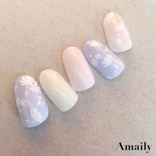 Amaily ネイルシール No 1 8 花シルエット 白 ネイルアートアクセサリー ネイルシール関連ネイル用品 の通販はau Pay マーケット ネルパラ 春の新色発売中