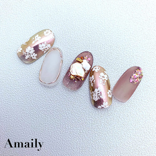 Amaily ネイルシール No 3 31 小花柄 白 ネイルアート ネイルシール セルフネイル ネイルパーツ ジェルネイル ネイル用品 の通販はau Pay マーケット ネルパラ 春の新色発売 21 3 11