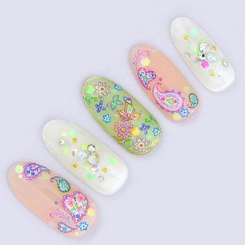 Tsumekira たけいみき ペイズリー Nn Gir 107 ネイルアートアクセサリー ネイルシール関連ネイル用品 の通販はau Pay マーケット ネルパラ 夏の新色 限定セット発売