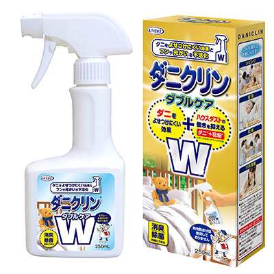 ダニクリン Wケア 250ml ダニ対策 ハウスダスト 消臭 除菌 寝具 布団 畳 カーペット ソファー 赤ちゃん スプレータイプ Mr 2763 25 の通販はau Pay マーケット セブンパレット Au Pay マーケット店