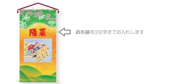 雛人形タペストリー 名前入り 姫 小 飾り台セット 高さ123cm 座敷旗 室内幟 名前旗 女の子用 節句掛軸の通販はau Pay マーケット ちぐさや