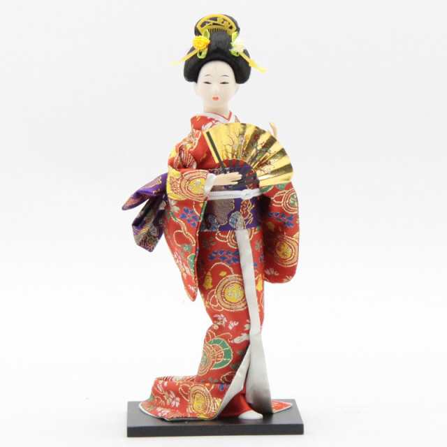 アウトレット品 日本人形 舞妓Ｊ1617【19ya1075】京雅吉兆 扇子の通販 