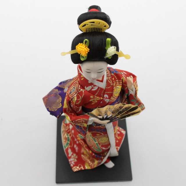 アウトレット品 日本人形 舞妓Ｊ1617【19ya1075】京雅吉兆 扇子の通販 