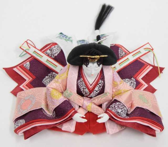 雛人形 親王収納飾り 有職雛 正絹雲鶴 hn77 9hs1711 幅60cm 望月麗光 (193to1711) 雛祭り