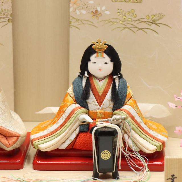 雛人形 桃の節句 こゆきぼんぼり 雛人形 木目込み雛 小雪 幸一光 木目