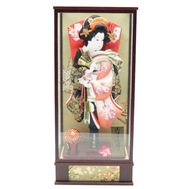 羽子板 ケース飾り 花梨 20号 匠一好 高さ79cm 花梨塗ケース (2024-