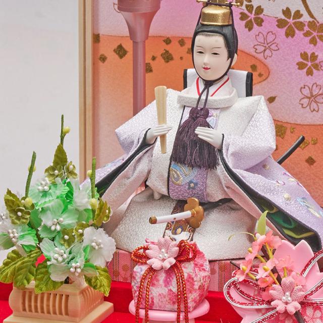 ひな人形収納型2人飾り 雛人形 お祝い ひな人形 収納飾り 親王飾り 2人飾り 二人飾り 黒溜塗 親王