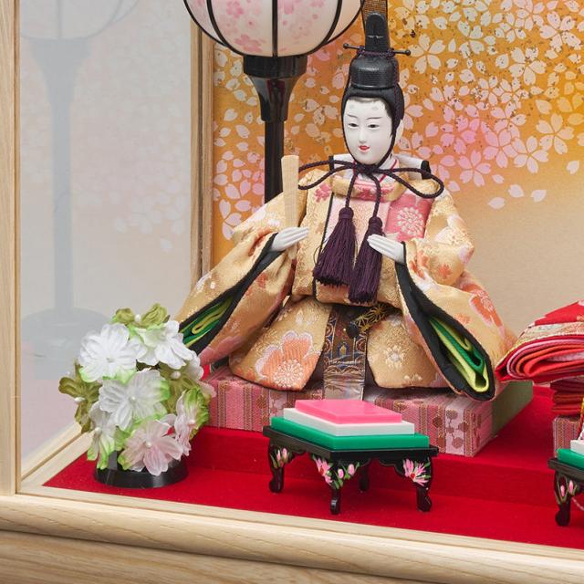 ONLINESHOP キッチン・日用品・その他 雛人形 新王飾り ガラス
