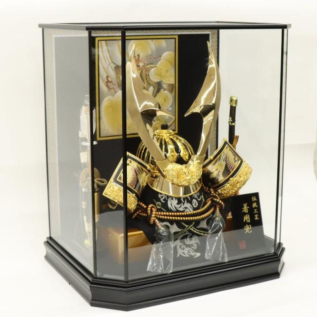端午の節句 兜飾り ガラスケース入り インテリア 五 月 人形 伊達 政宗