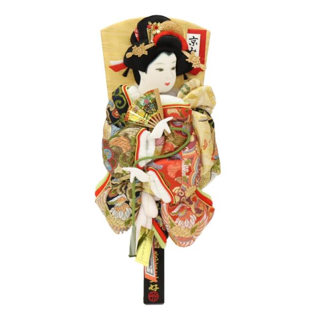 羽子板 羽子板単品 京みやび 13号 高さ42cm 純金鳳凰 匠一好 (2024-