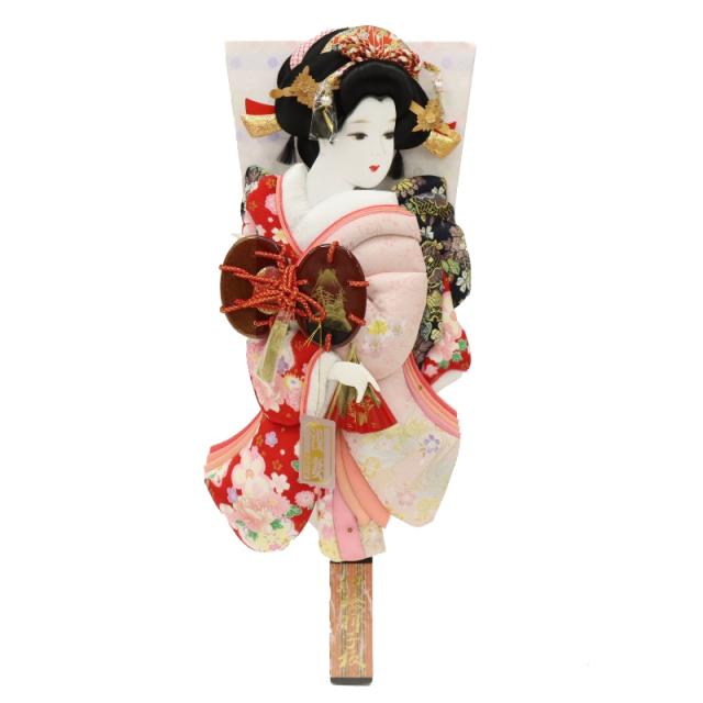 羽子板 羽子板単品 あいり 浅妻 18号 高さ56cm 友禅×金襴 (2024