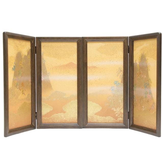 アウトレット品 五月人形屏風単品 18号富士 オーク雫新山水 21ya1564 飾り幅目安75〜80cm (C-35sb) インテリア ディスプレイ 見切処分品の通販は 10,350円