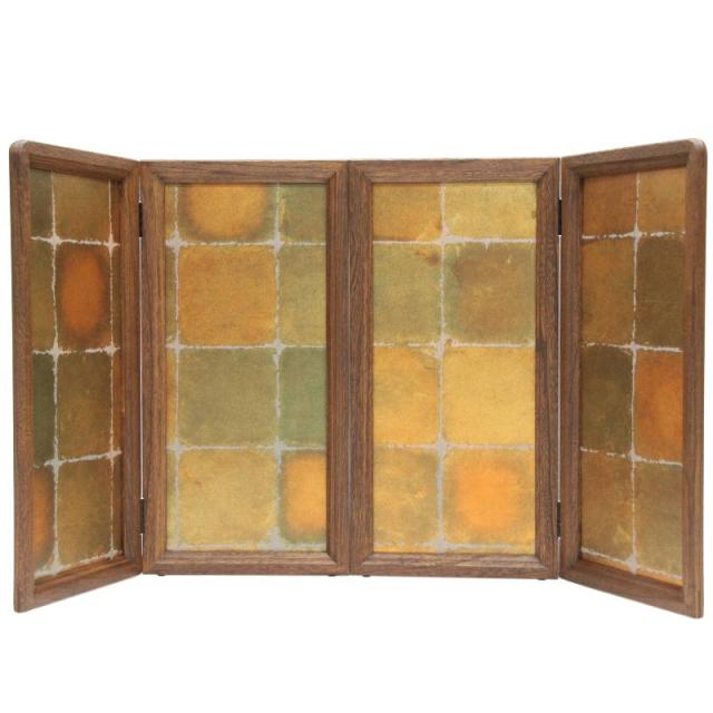 アウトレット品 五月人形屏風単品 18号 古代焼箔押 21ya1569 飾り幅目安75〜80cm (C-40sb) インテリア ディスプレイ 見切処分品の通販は