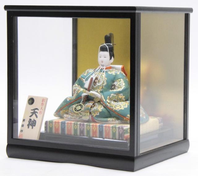 天神様人形 ケース入り 木目込み 座り大 菅原道真公 20hoka1001 芳俊作 天神様人形 ケース入り 木目込み 座り特大 菅原道真公 幅