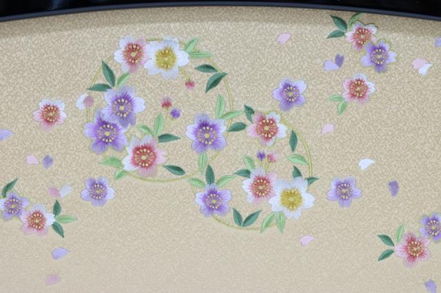 アウトレット品 雛人形三月屏風 屏風のみ 13号 刺繍花丸 倫光 祇園 王朝塗 22a-ya-2140 アウトレット品 雛人形三月屏風 屏風のみ 13号 刺繍花丸 倫光 華 古代