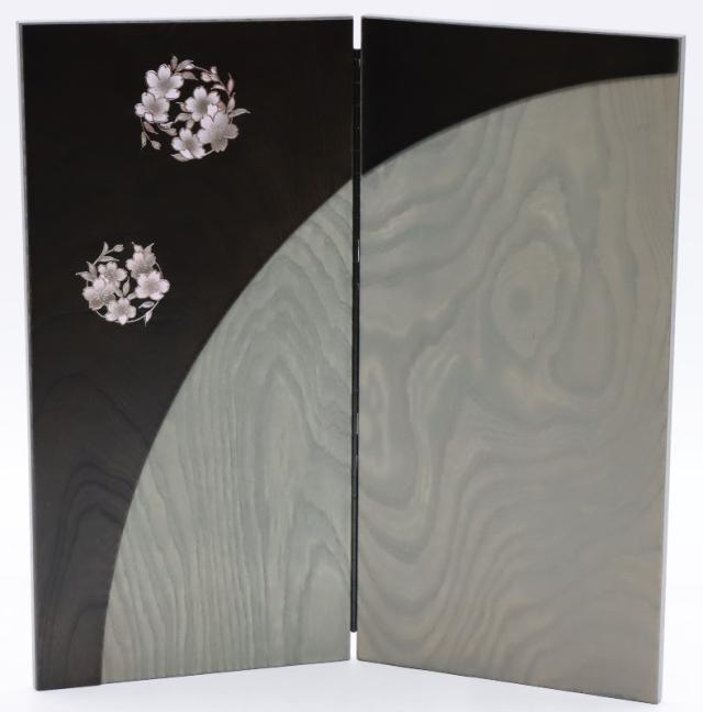 アウトレット品 雛人形三月屏風 屏風のみ 20号 月花 黒 No.6 22a-ya-2048 アウトレット品 雛人形三月屏風 屏風のみ 13号 金彩刺繍雪輪に桜 倫