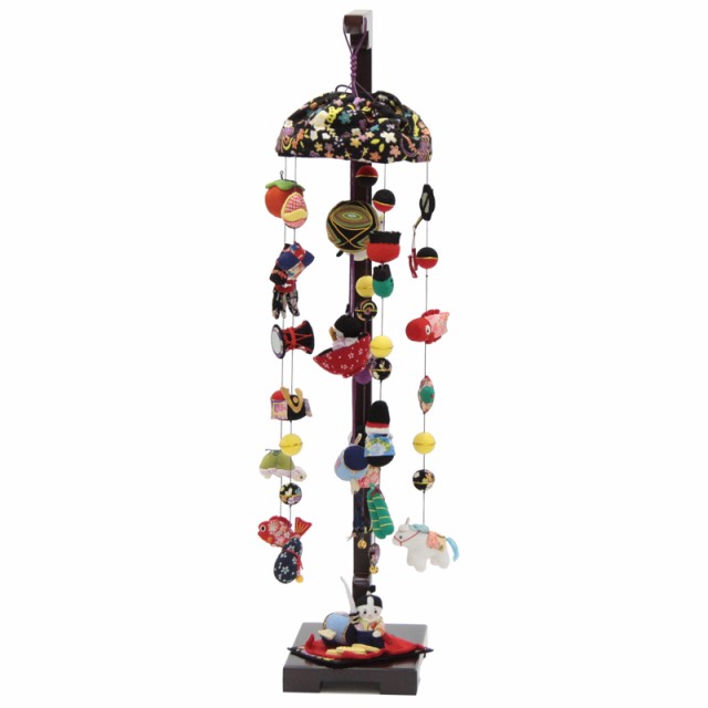 アウトレット品 五月人形吊るし飾り 中 一寸法師(SB-I001S) 高さ90cm