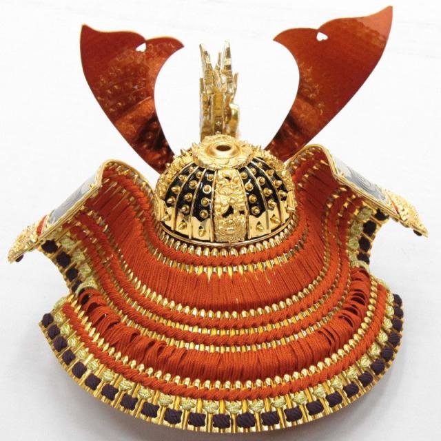 アウトレット品 五月人形兜 単品 15号 京兜 彫金 櫃付 高さ58cm (22a-ya-2432) インテリア ディスプレイ 見切処分品