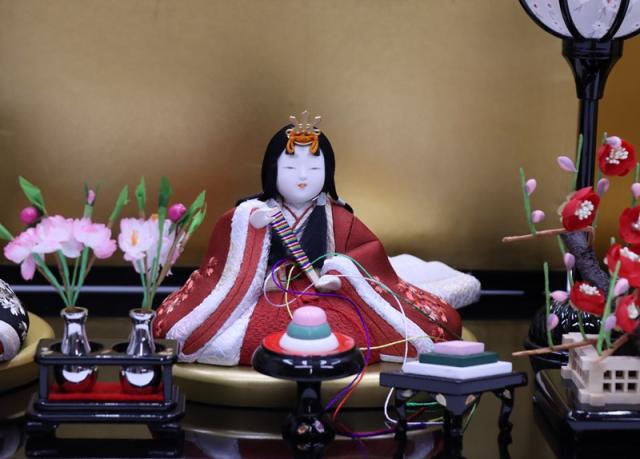 アウトレット品 雛人形親王平飾り 親王飾りセット 金彩 祇園桜セット 高床式 22a-ya-2887 東京久月 雛人形 立親王平飾りセット・アウトレット商品 東京久月雛人形立