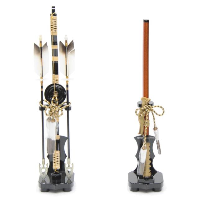 刀付きの五月人形 アウトレット品 五月人形道具類 弓太刀 20号 星雲 高さ65cm (22a-