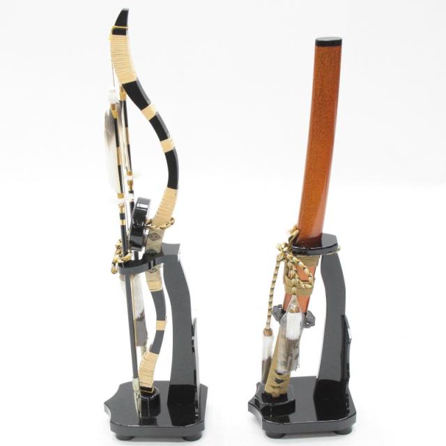 刀付きの五月人形 アウトレット品 五月人形道具類 弓太刀 20号 星雲 高さ65cm (22a-