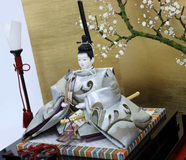 雛人形 親王平飾り 小出松寿 平安 京十一番 西陣金襴 hn236 2hs1045 幅 