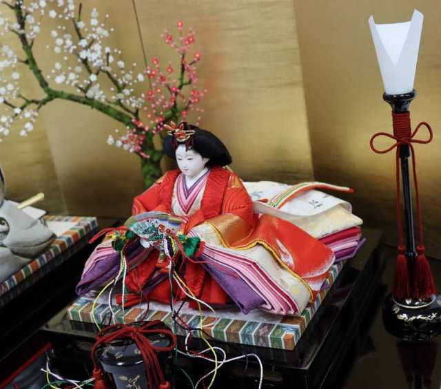 雛人形 親王平飾り 小出松寿 平安 京十一番 西陣金襴 hn236 2hs1045 幅 