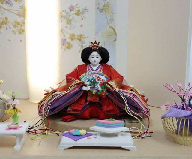 雛人形 親王平飾り 小出松寿 平安 京十一番 西陣金襴 hn236 2hs1087 幅 
