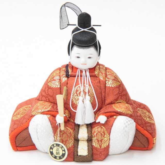宅配便配送 Tvilbidvirk5天神様人形 ケース入り 木目込み人形 子ども天神 幅27cm 22ht01 22hf01 芳俊作 黒 烏帽子  菅原道真公 学問の神様 合